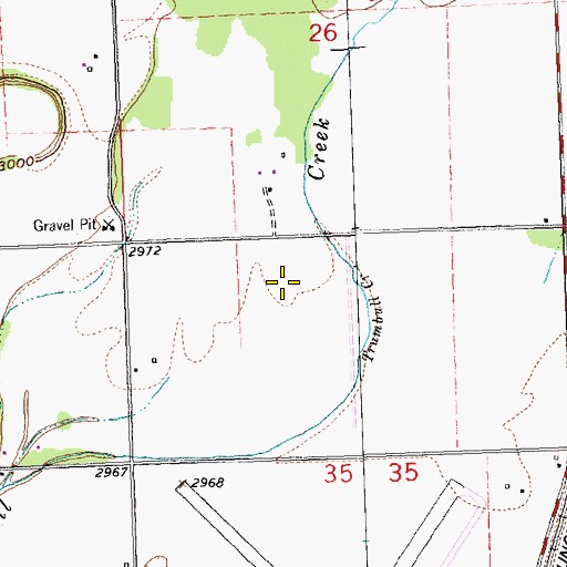 Topographic Map of 30N21W35BA__01 Well, MT