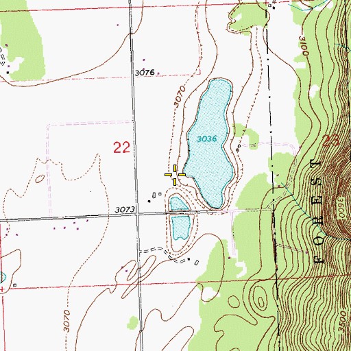 Topographic Map of 30N20W22DB__01 Well, MT