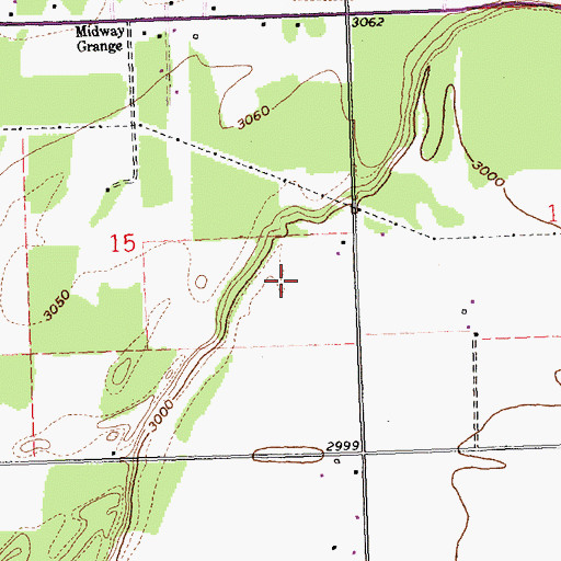 Topographic Map of 30N21W15DA__01 Well, MT