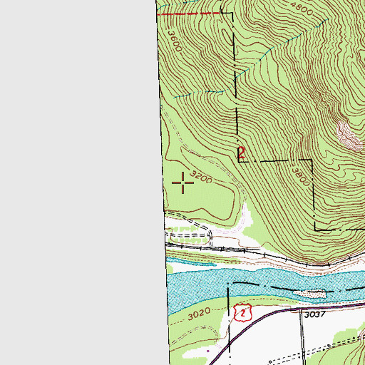 Topographic Map of 30N20W02CCAA02 Well, MT