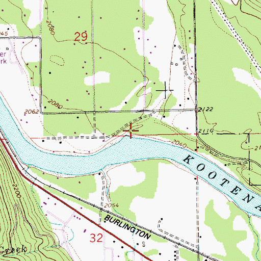 Topographic Map of 31N31W29DDC_02 Spring, MT