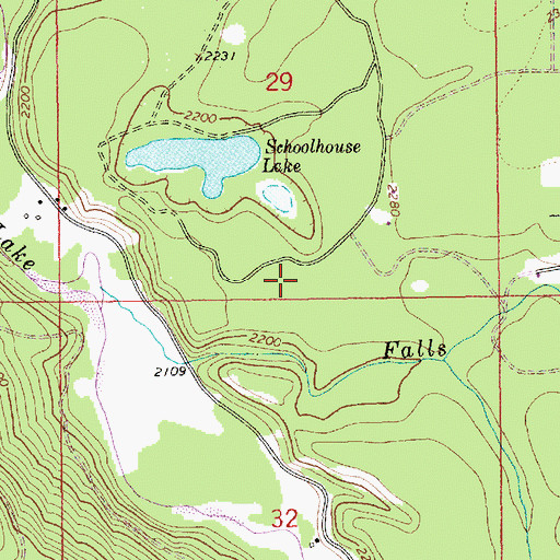 Topographic Map of 31N33W29DCCC02 Well, MT