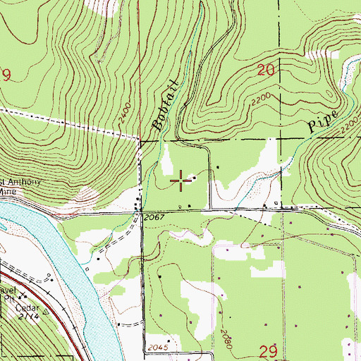 Topographic Map of 31N31W20CCD___ Well, MT