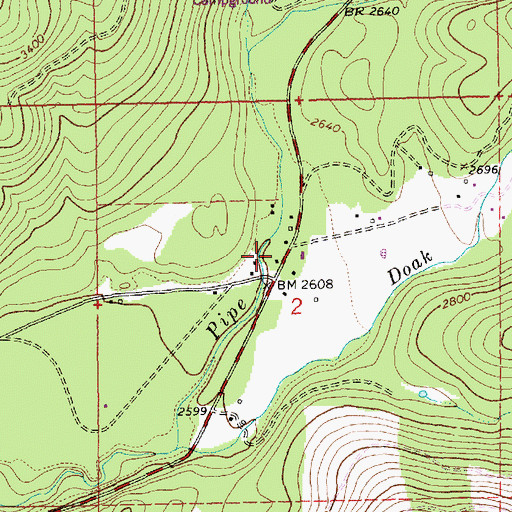 Topographic Map of 31N31W02BDDA01 Well, MT