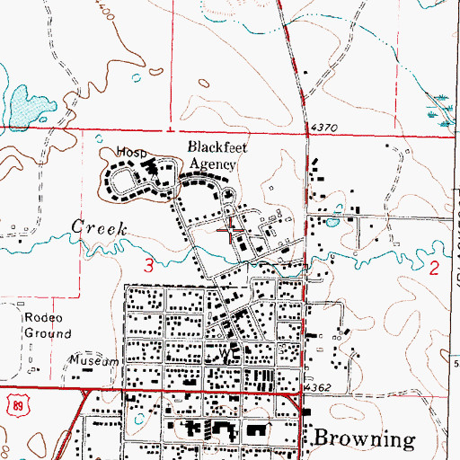Topographic Map of 32N11W03DAD_01 Well, MT