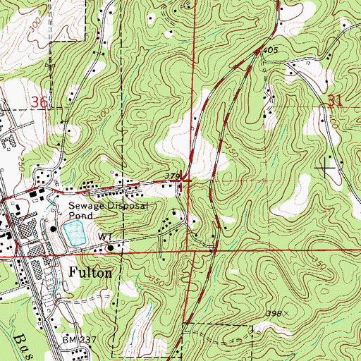 Topographic Map of Spencer Chapel Church, AL