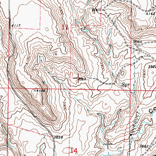 Topographic Map of 35N04W11DC__02 Well, MT