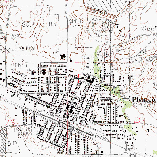 Topographic Map of Sheridan County Sheriff's Office, MT