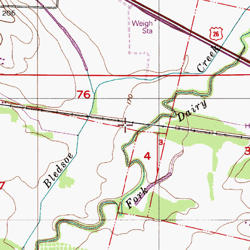 Topographic Map of Dixon (historical), OR