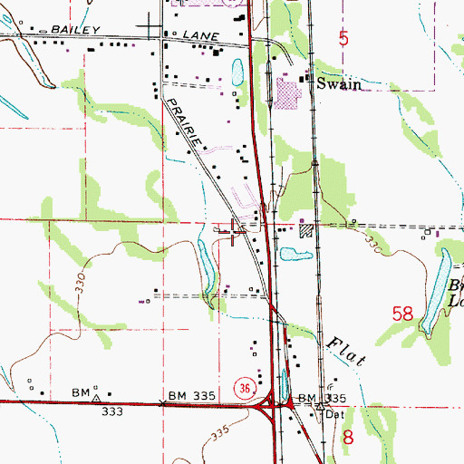 Topographic Map of Team Track (historical), OR