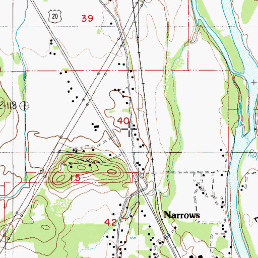 Topographic Map of Timber Owners Incorporated (historical), OR