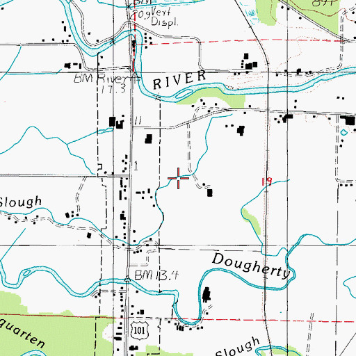 Topographic Map of Prince Bridge, OR