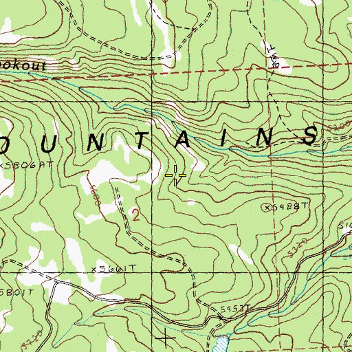 Topographic Map of Crow Spring, OR