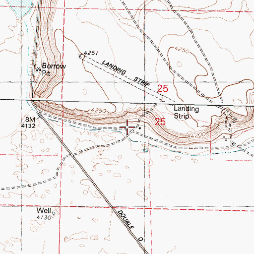 Topographic Map of Obiaque Place, OR