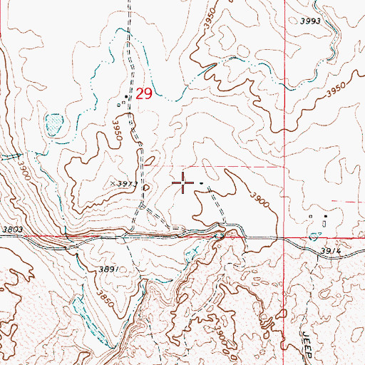 Topographic Map of Ancil Miller Ranch, OR