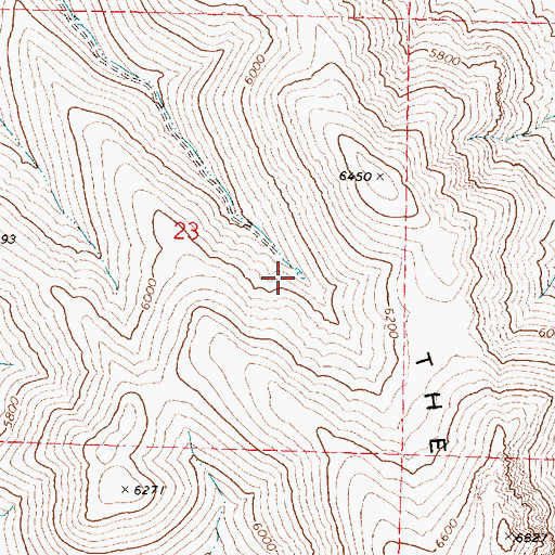 Topographic Map of Bango Reservoir, OR