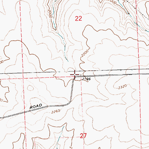 Topographic Map of Ajax School (historical), OR