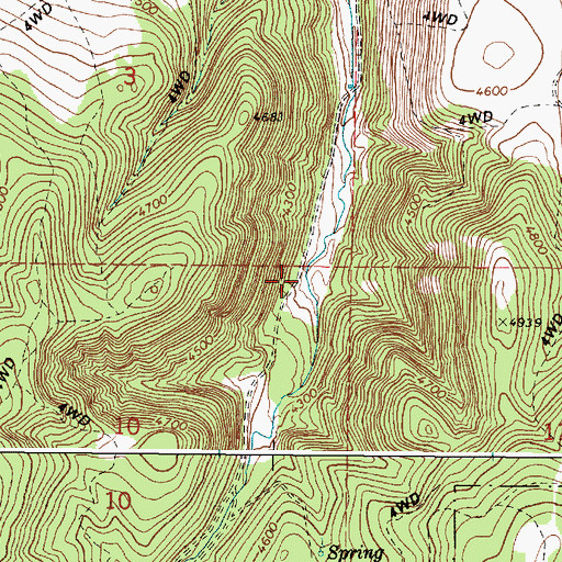 Topographic Map of Prowell Reservoir, OR