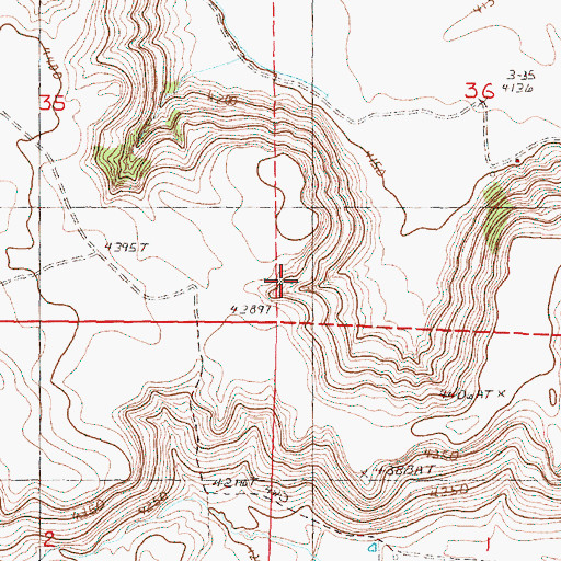Topographic Map of Savage Grade, OR