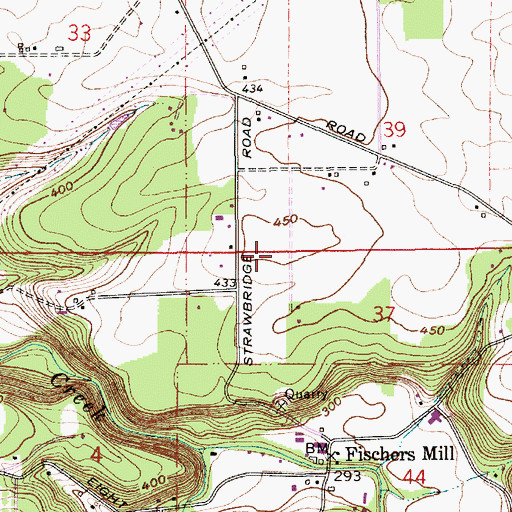 Topographic Map of Sabin Airport (historical), OR