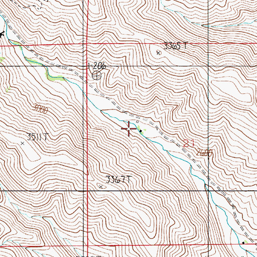 Topographic Map of Tucker Ranch, OR