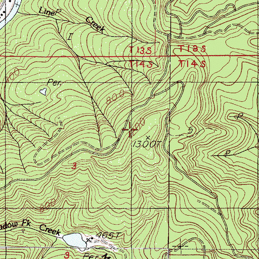 Topographic Map of Siuslaw National Forest, OR
