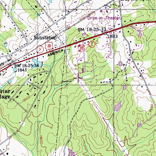 Topographic Map of Cumberland County, TN
