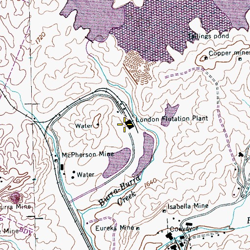 Topographic Map of Cities Services Dam, TN