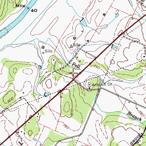 Topographic Map of Taylor School (historical), TN