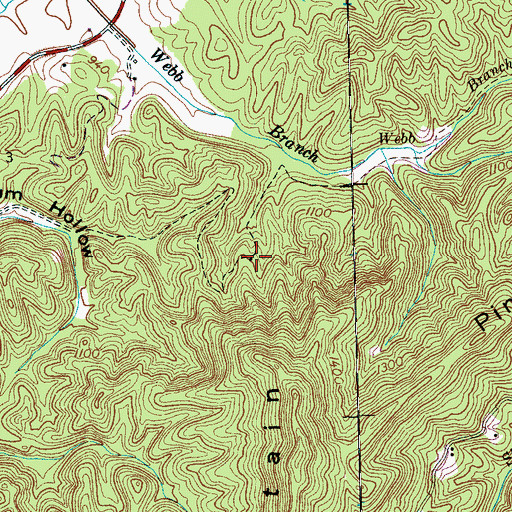 Topographic Map of Happy Top Church (historical), TN