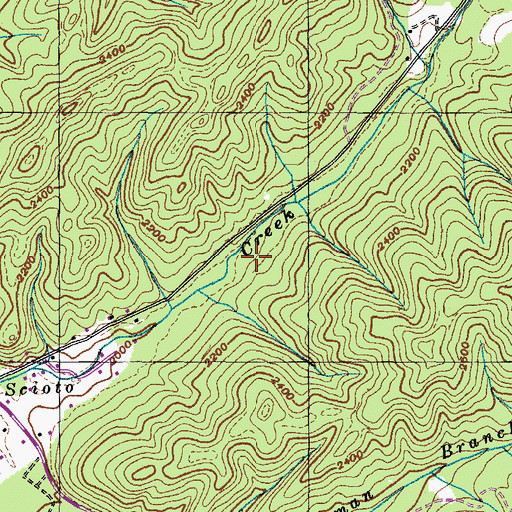 Topographic Map of Scoito Shooting Range, TN