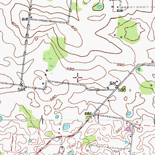 Topographic Map of Stainback Cemetery, TN