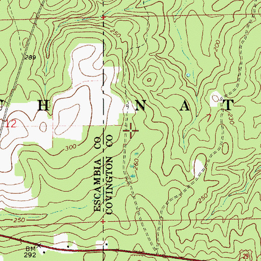 Topographic Map of Dixon Forestry Center, AL