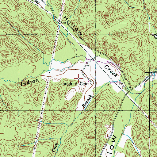 Topographic Map of Lake Highland, TN