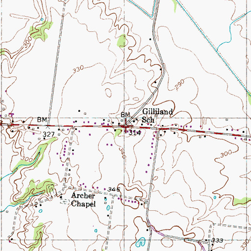 Topographic Map of Frog Jump, TN