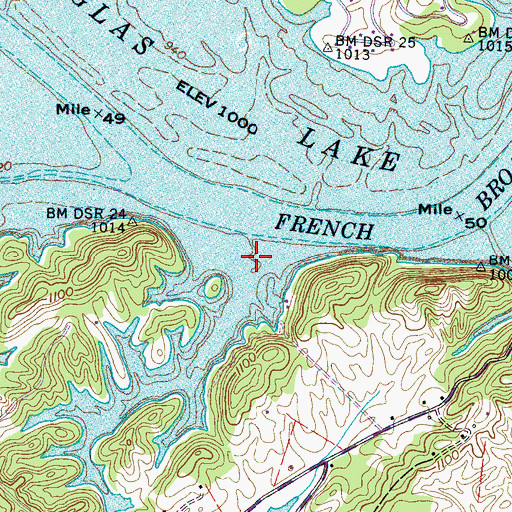 Topographic Map of Still House Hollow, TN