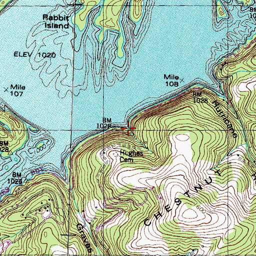 Topographic Map of Sparks Landing, TN