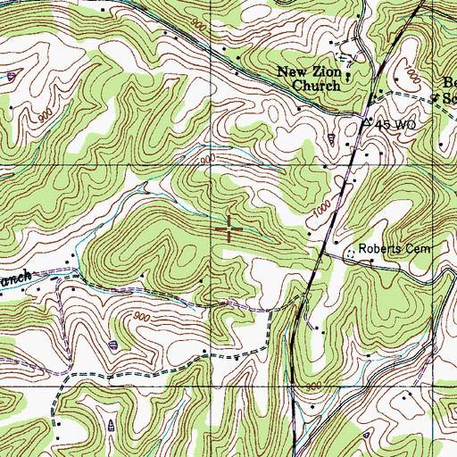 Topographic Map of Prospect Division (historical), TN