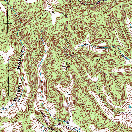 Topographic Map of North of the River Division (historical), TN