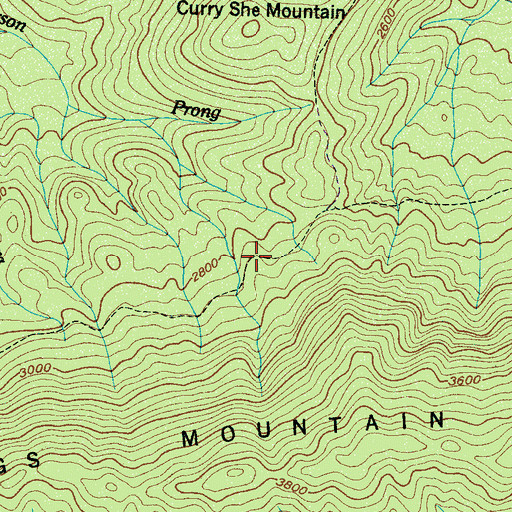Topographic Map of Upper Henderson Campsite, TN