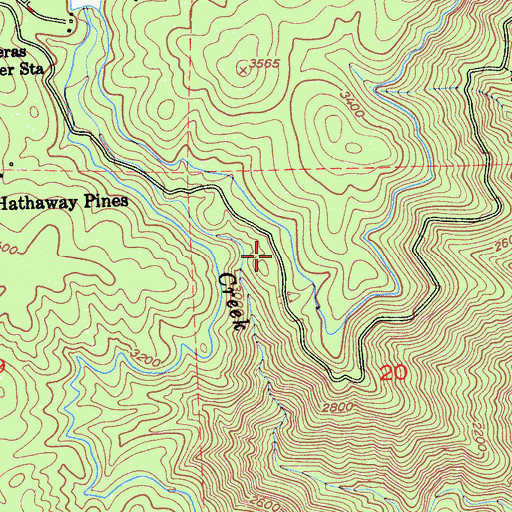 Topographic Map of Candy Rock, CA