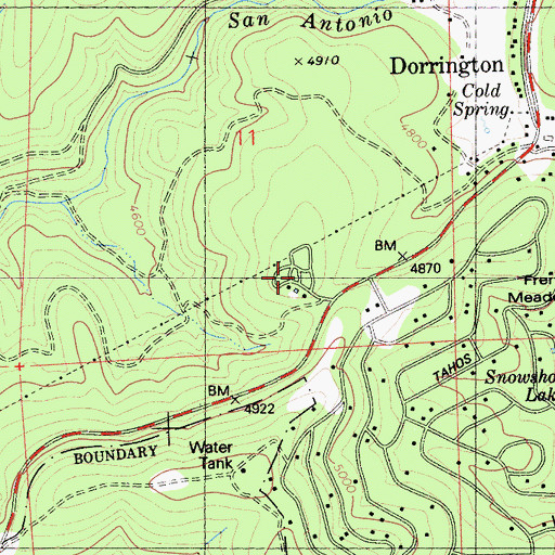 Topographic Map of Camp Sugar Pine Girl Scout Camp, CA