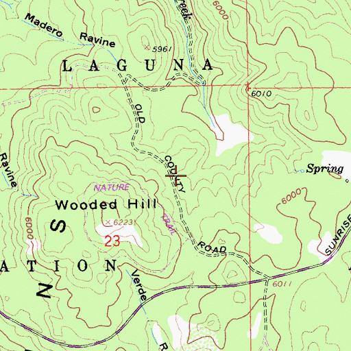 Topographic Map of Aqua Dulce, CA