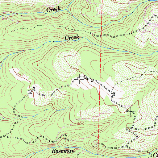 Topographic Map of Everson Ranch, CA