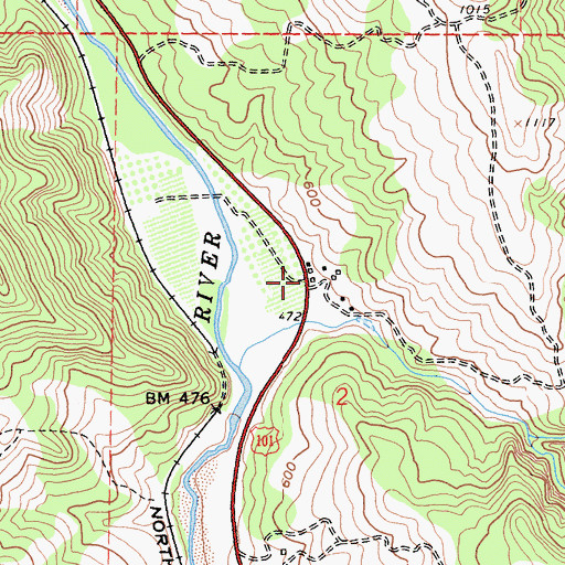 Topographic Map of Pieta, CA