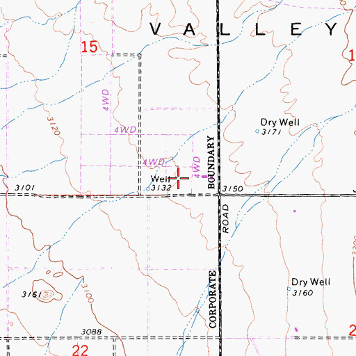 Topographic Map of William E Poole Heliport, CA