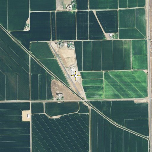 Aerial/Satellite Image of Jones/Ag-Viation Airport, CA