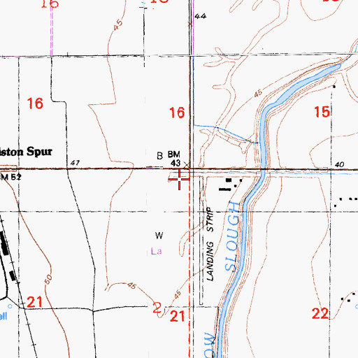 Topographic Map of Medlock Field, CA