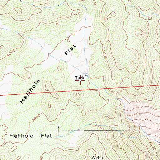 Topographic Map of Landells Heliport, CA