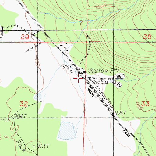 Topographic Map of Coonrod Ranch Airport, CA